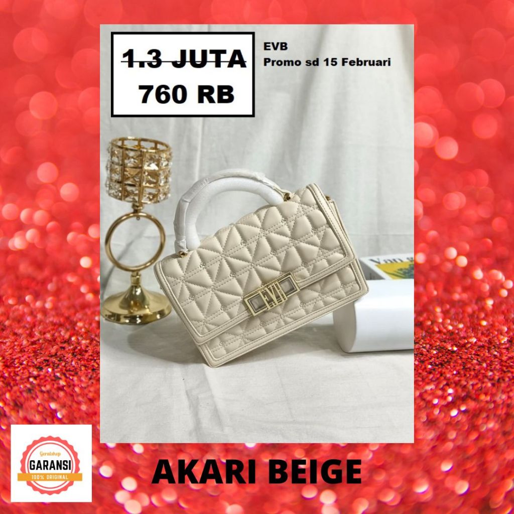 Tas selempang wanita sale EVB shoulder bag AKARI 100% Original Store