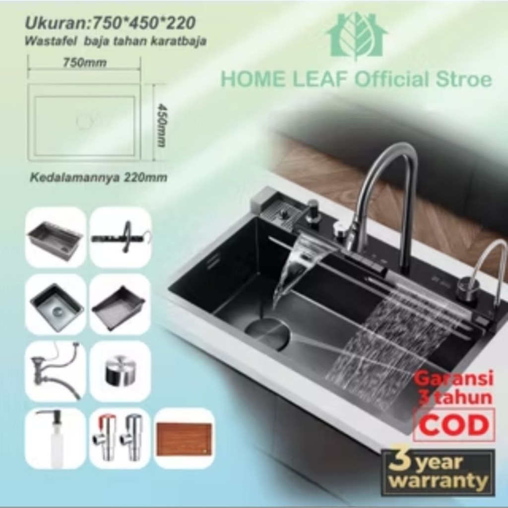 wastafel cuci piring stainless,filter air,tempat cuci piring