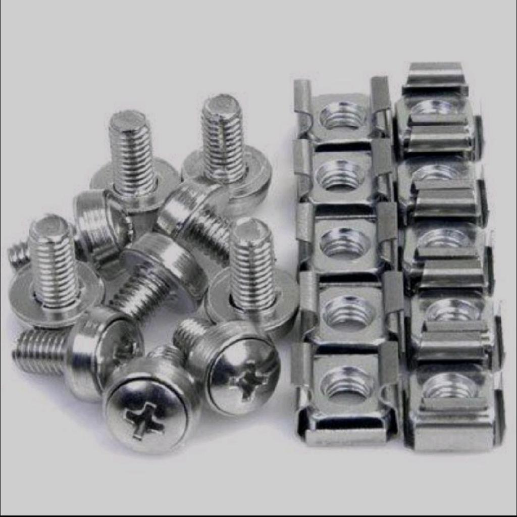 Cage Nut M6 Rak Server Sepasang