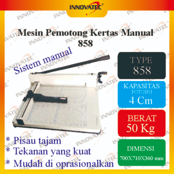 Mesin Pemotong Kertas Manual 858