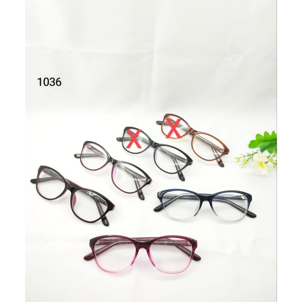 1036 Kacamata Fashion Normal Plus Minus Photocromic Blueray Bluecromic