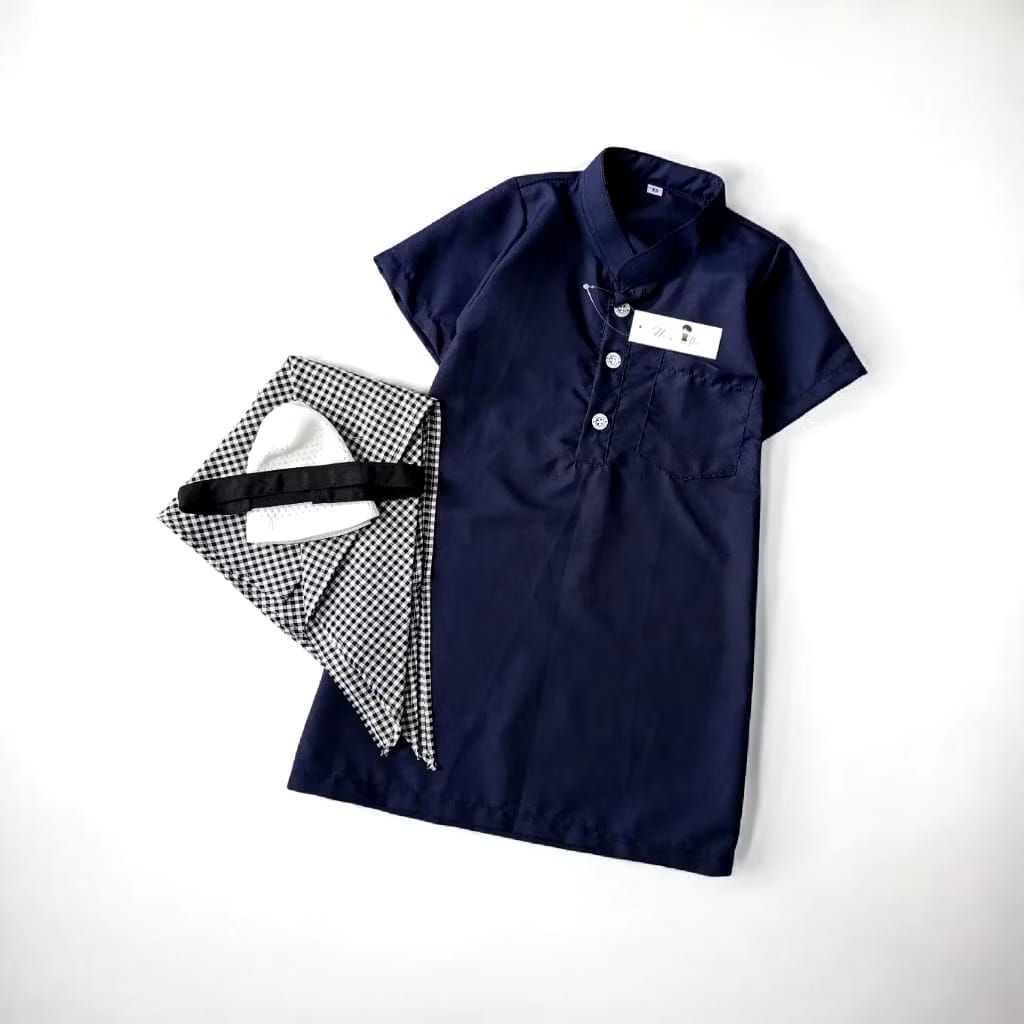 Baju koko gamis Turki jubah bayi polos kancing batok 0-2th gamis bayi baju bayi baru lahir jubah ana