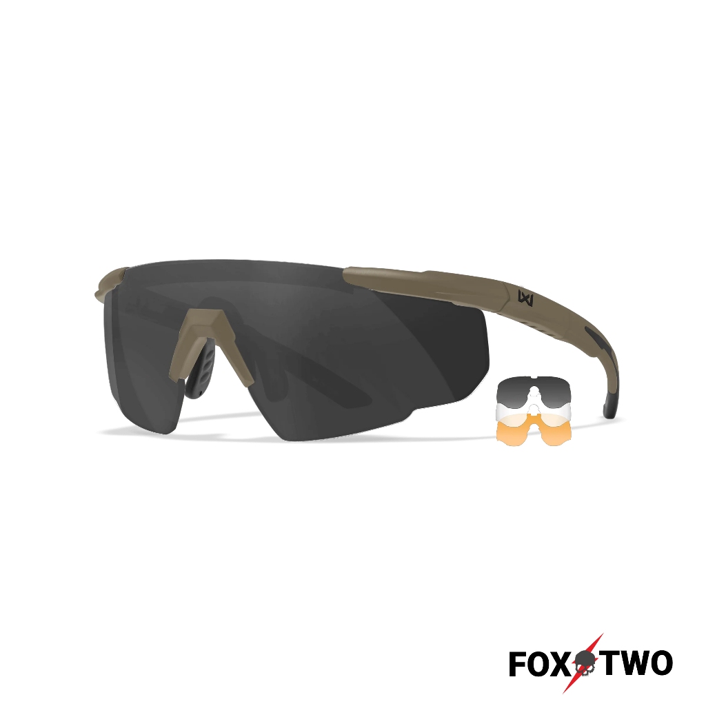 KACAMATA WILEY X SABER ADVANCED 3 LENS TAN FRAME