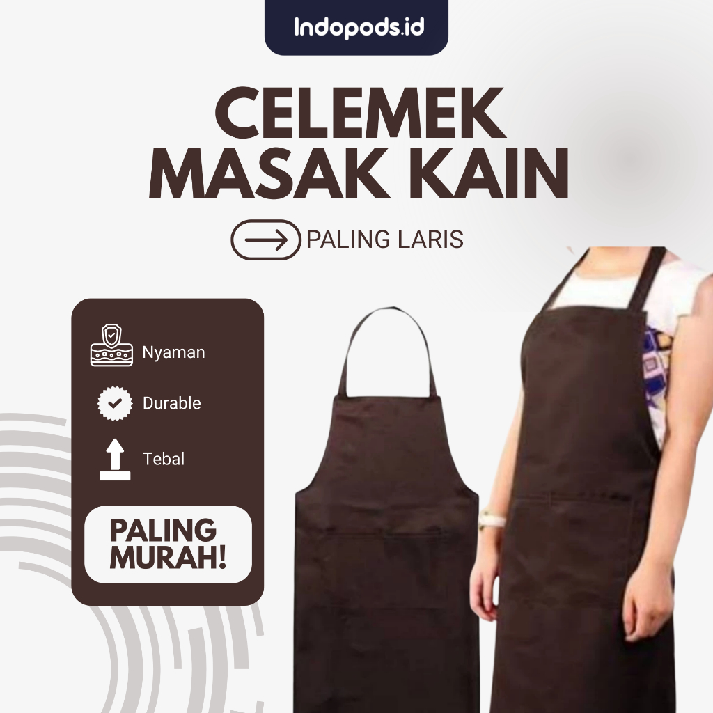 CELEMEK/APRON/RESTORAN/KOKI/MASAK/ CELEMEK POLOS / KAIN