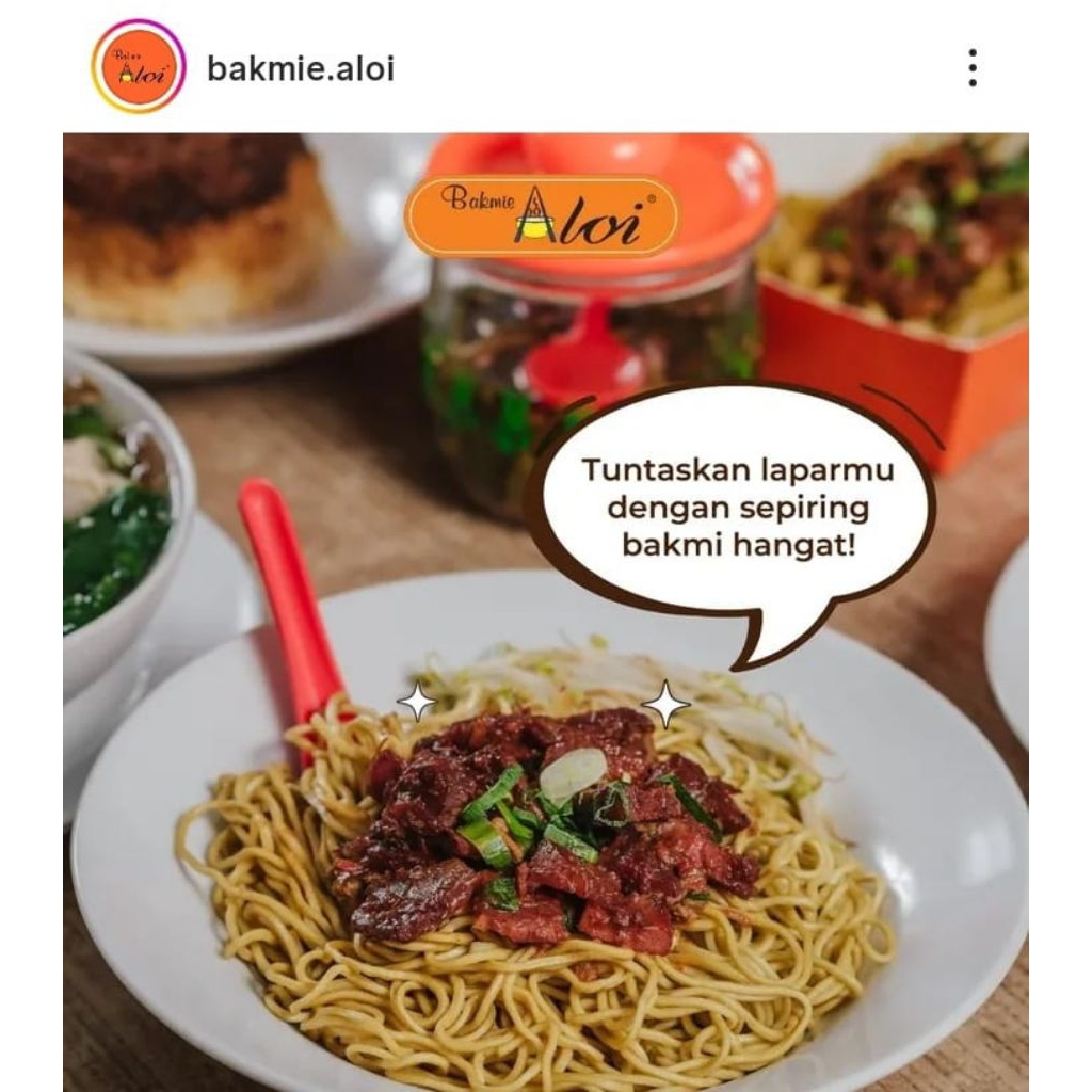 BAKMI ALOI BAKMI CAMPUR ALOI BAKMI KOMPLIT ALOI FROZEN BAKMI AYAM ALOI FROZEN BAKMI CAHSIU ALOI FROZ