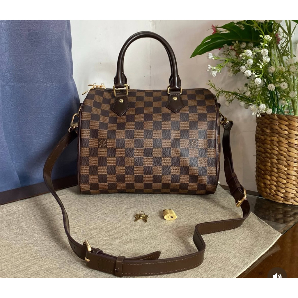 preloved elphii speedy damier