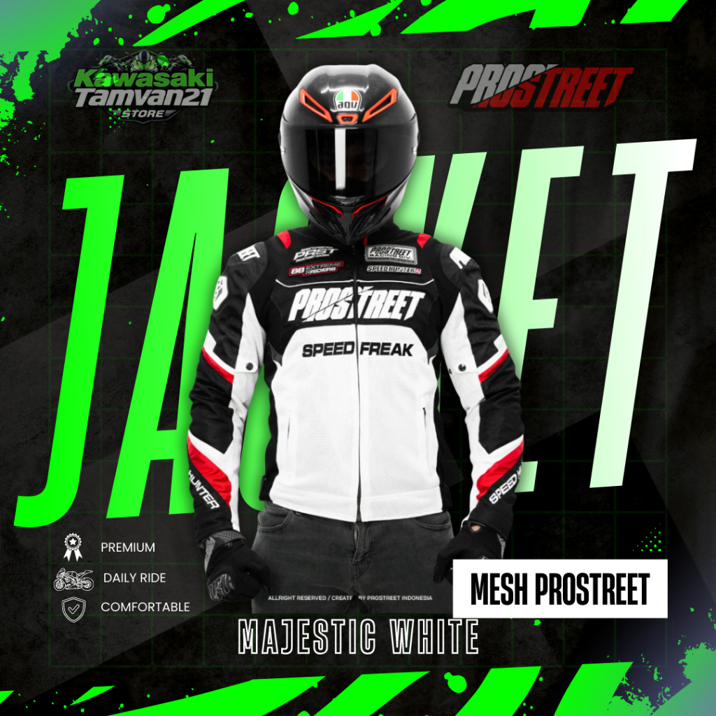 PROSTREET JAKET MESH PROSTREET MAJESTIC WHITE PROSTREET SPEED FREAK