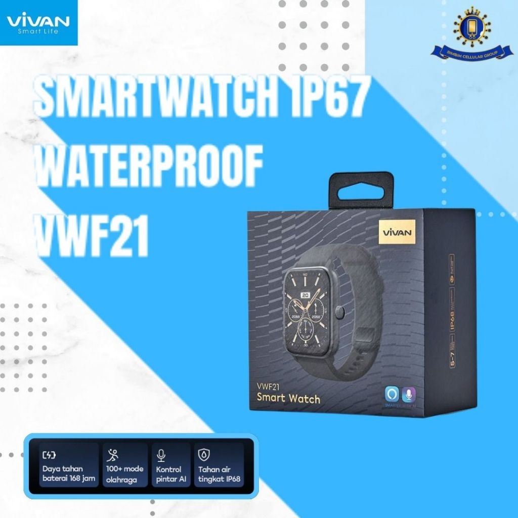 VIVAN VWF21 Smart Watch Waterproof IP67