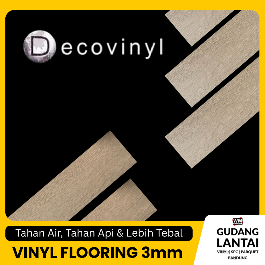 Lantai Vinyl 3mm Deco Motif Kayu - Lantai Vinyl Lembaran