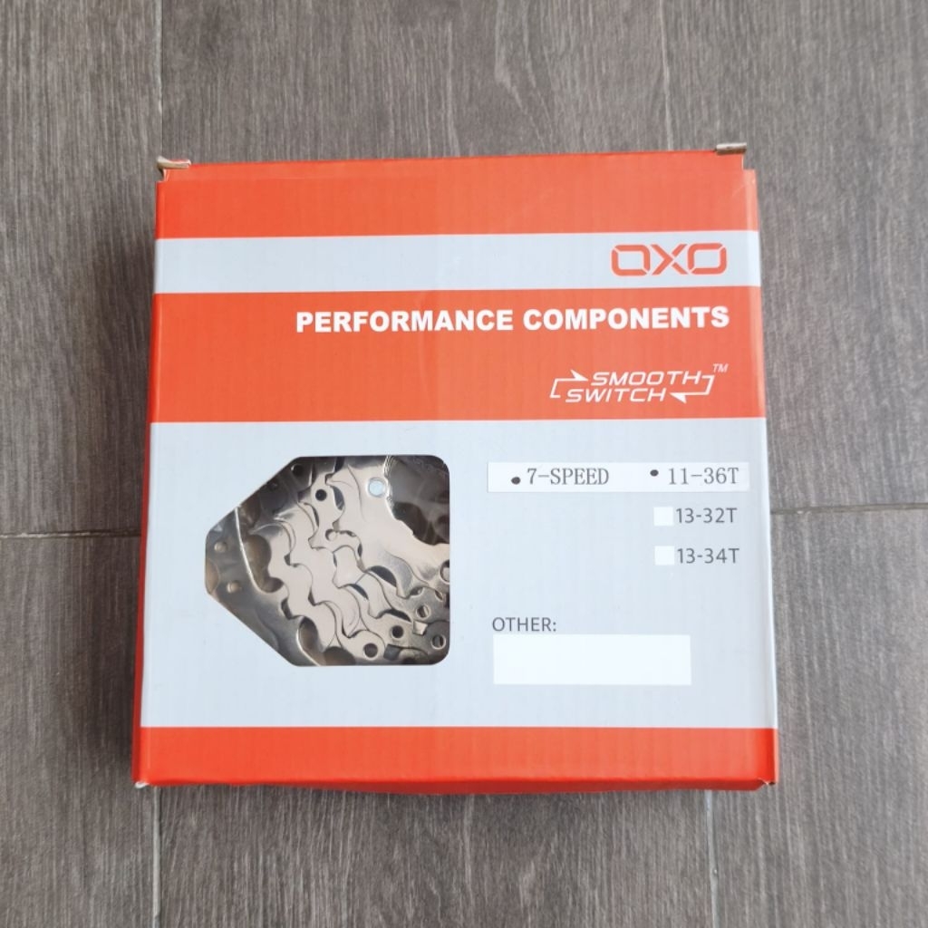 Sprocket 7 speed OXO 11-36T Slop/Cassete CP/Chrom