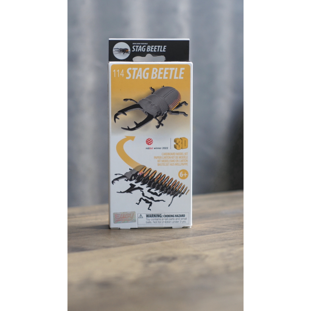 3D CARDBOARD PUZZLE | EUGY | STAG BEETLE | 114