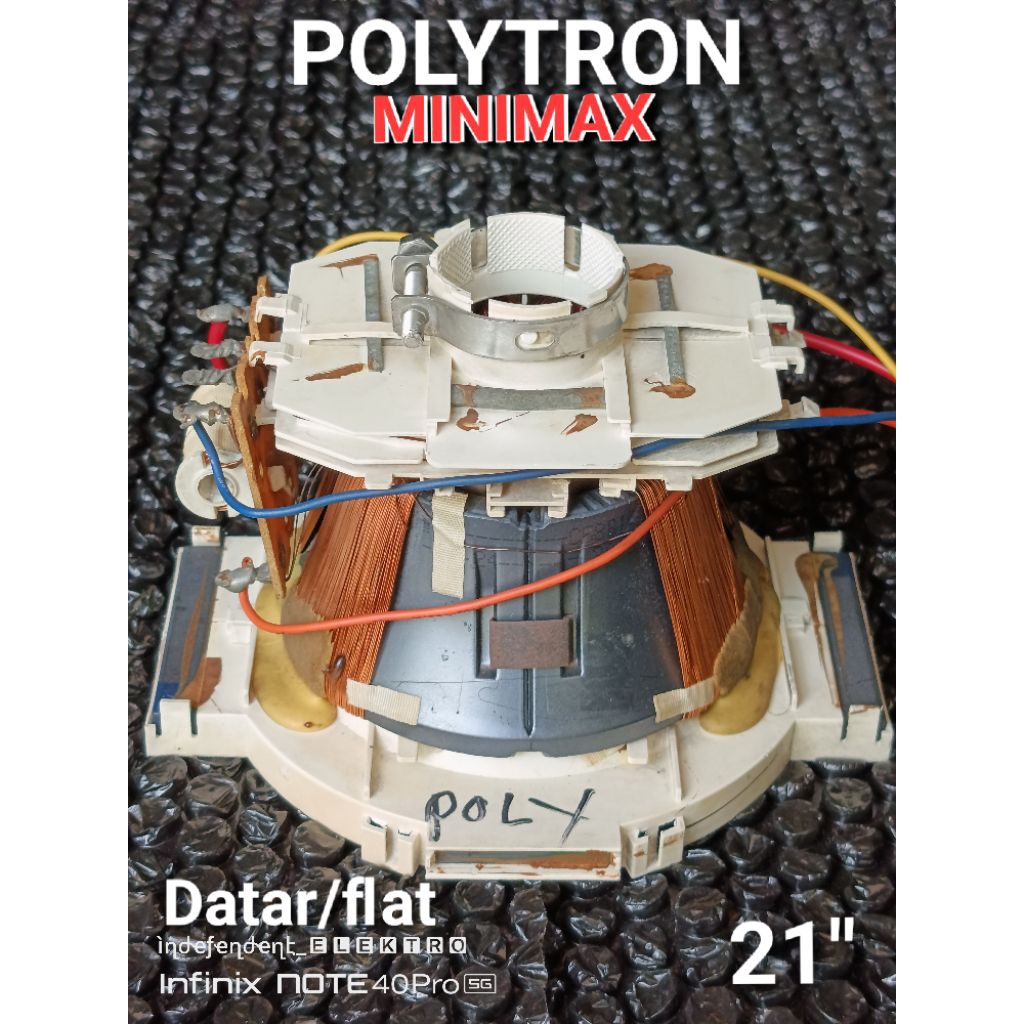 Yoke TV Polytron Minimax    yuke tv Polytron flat datar   yuke Tv leher besar   Defleksi yuke tv Pol