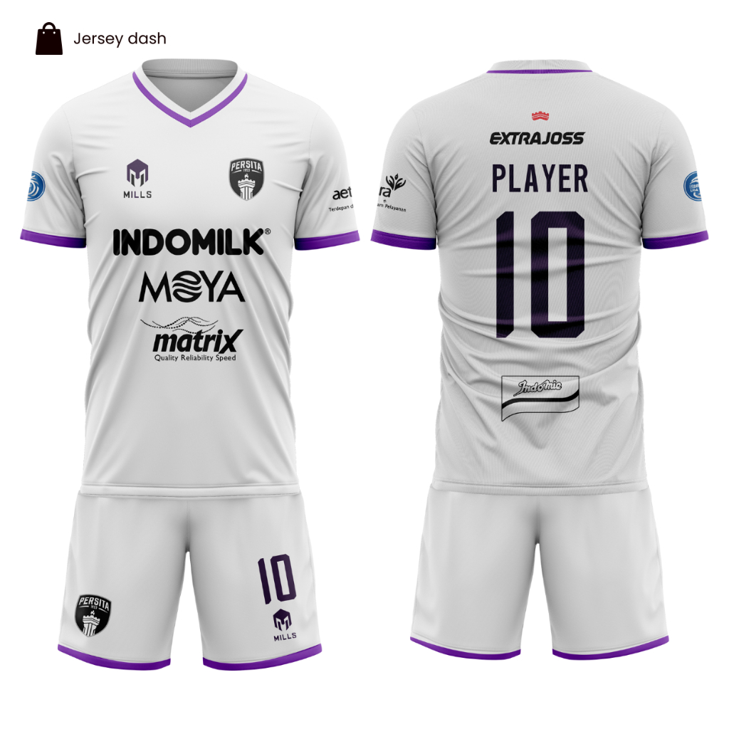 Jersey Bola PERSITA AWAY 2022/2023 Full Printing Polyester Dryfit