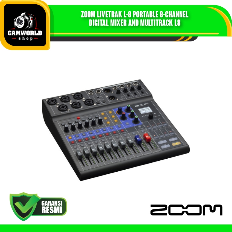 Zoom LiveTrak L-8 Portable 8-Channel Digital Mixer and Multitrack L8