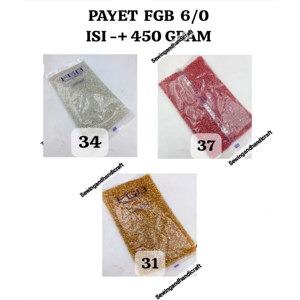 Payet FGB 6/0 isi ±450 gram