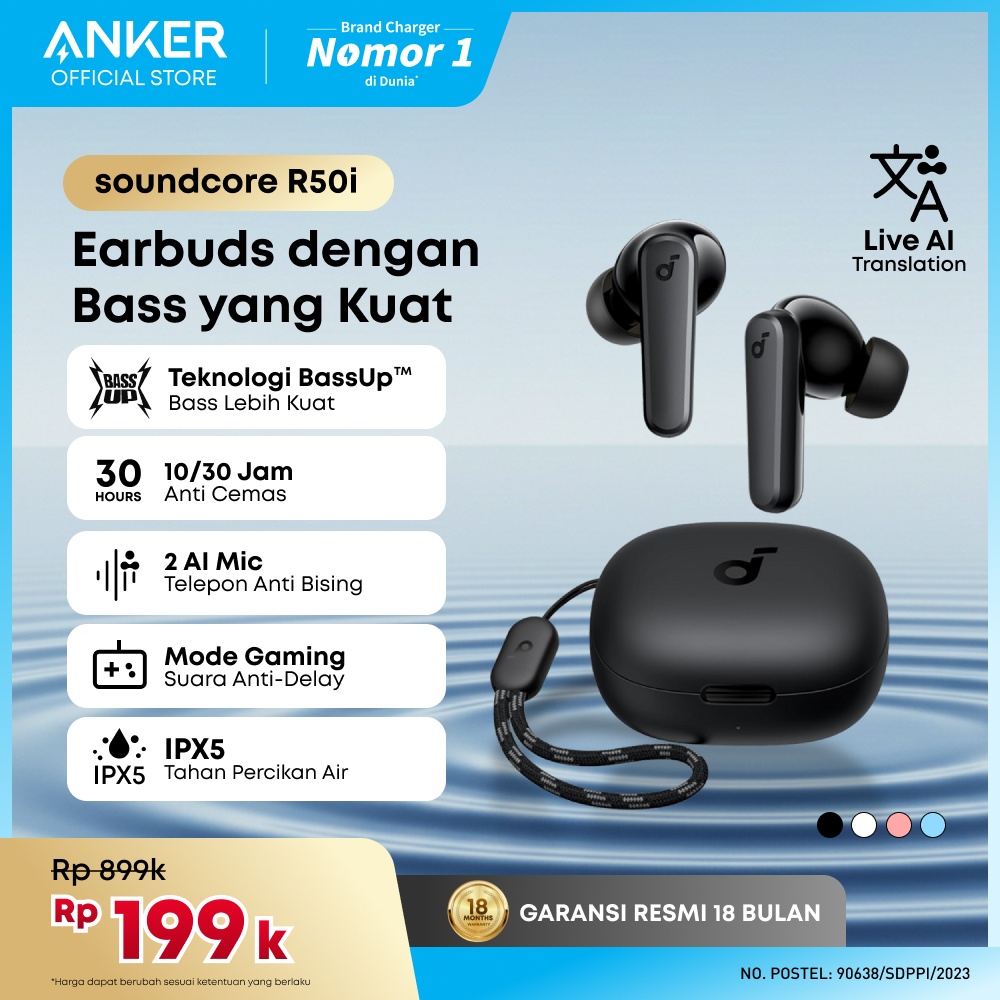 [ SUPER SALE ] TWS Earphone Anker Soundcore R50i - A3949