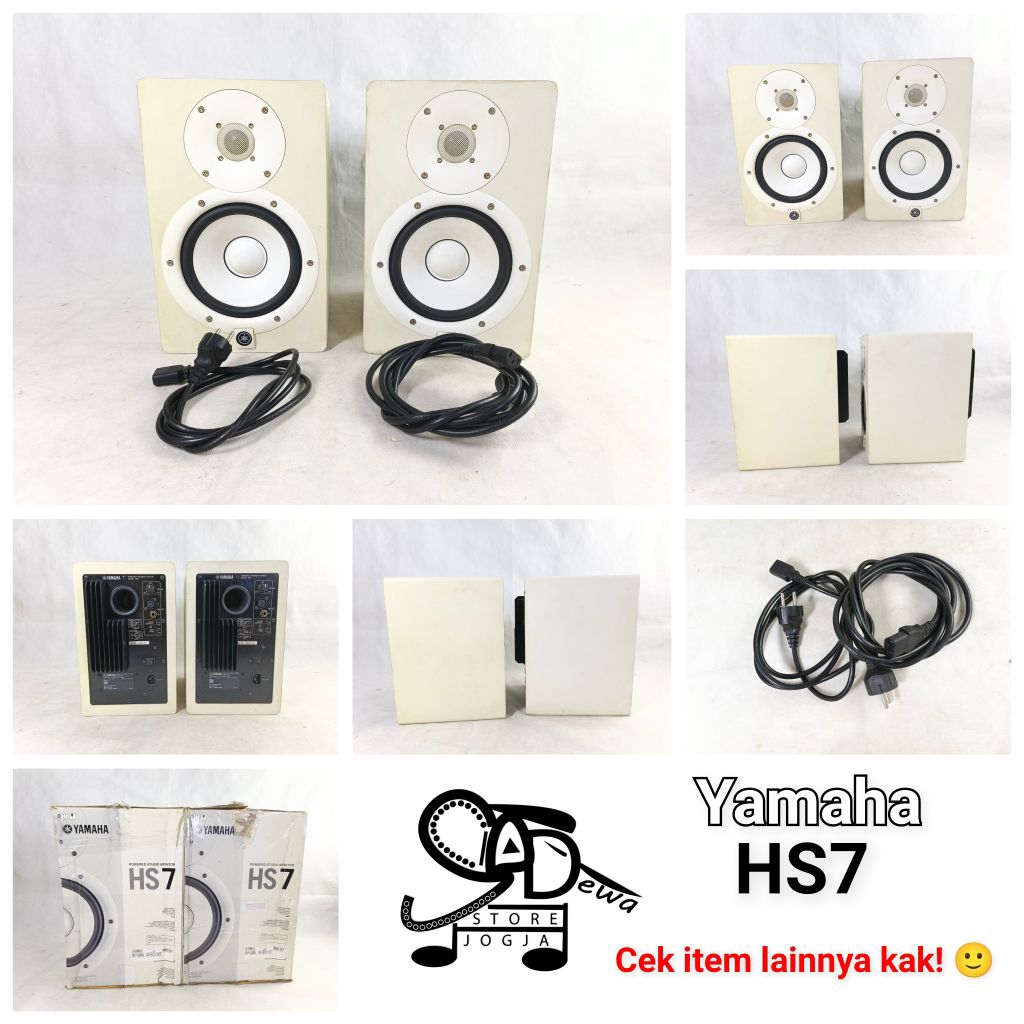 YAMAHA HS7 SPEAKER MONITOR MONITORING FLAT RECORDING bkn hs8 hs5