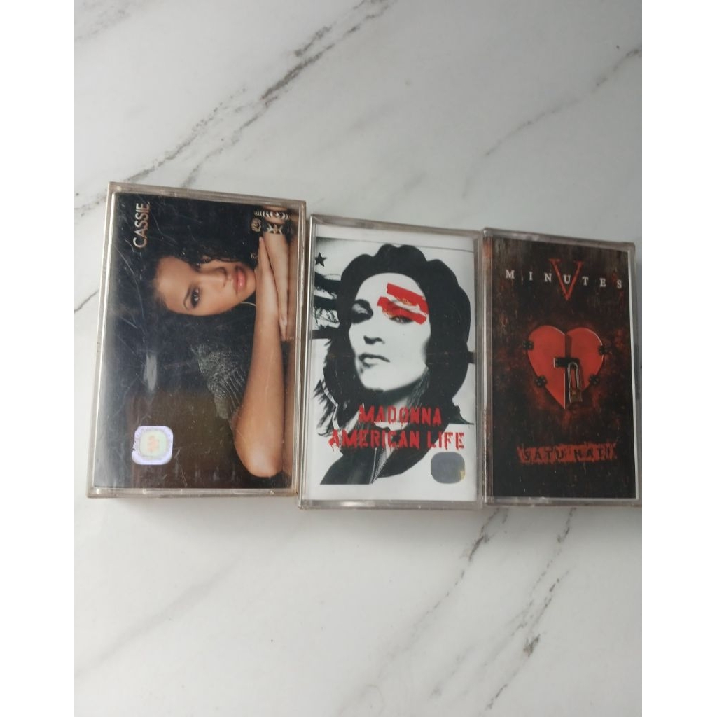 paket kaset segel madonna cassie vminutes segel