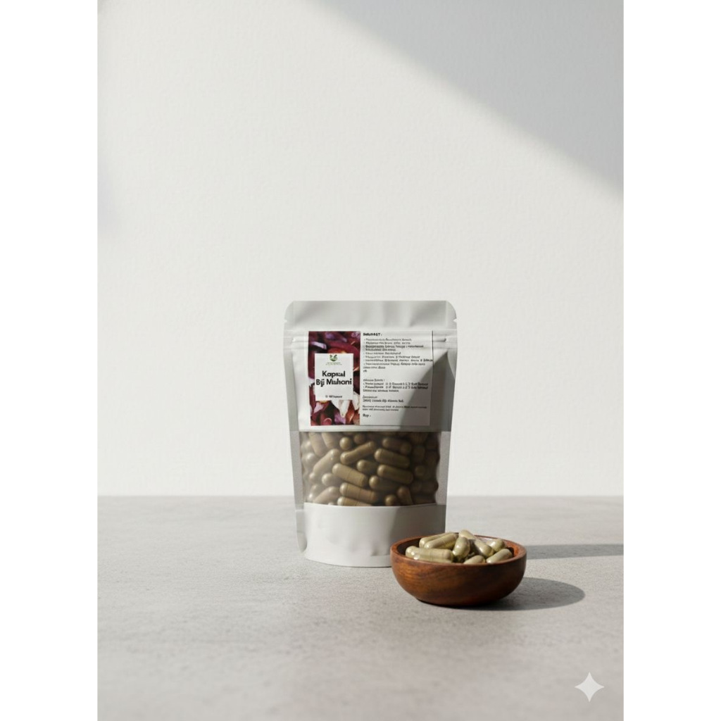 Kapsul Biji Mahoni Original Herbal Isi 100 kapsul