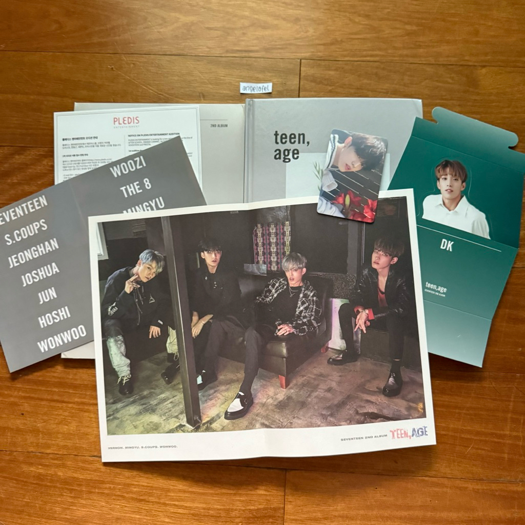 [WTS] Seventeen Teen Age - White ver include Scoups PC DK standee Mini Poster | Vernon Mingyu Scoups