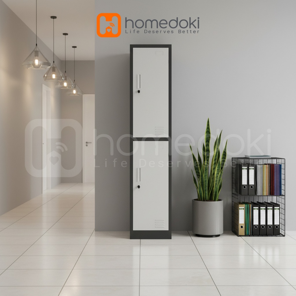 Homedoki Lemari Arsip Sekolah/Lemari Arsip Kantor/Lemari arsip besi kaca/Lemari Besi Arsip