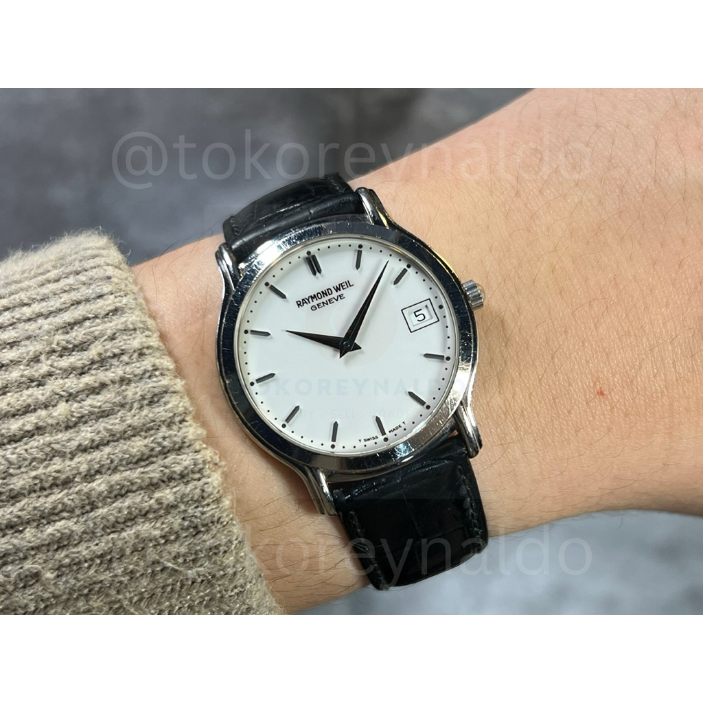 JAM TANGAN RAYMOND WEIL TRADITION 5569 “CALATRAVA” ROUND WHITE DIAL BATON HOUR MARKERS LX2113