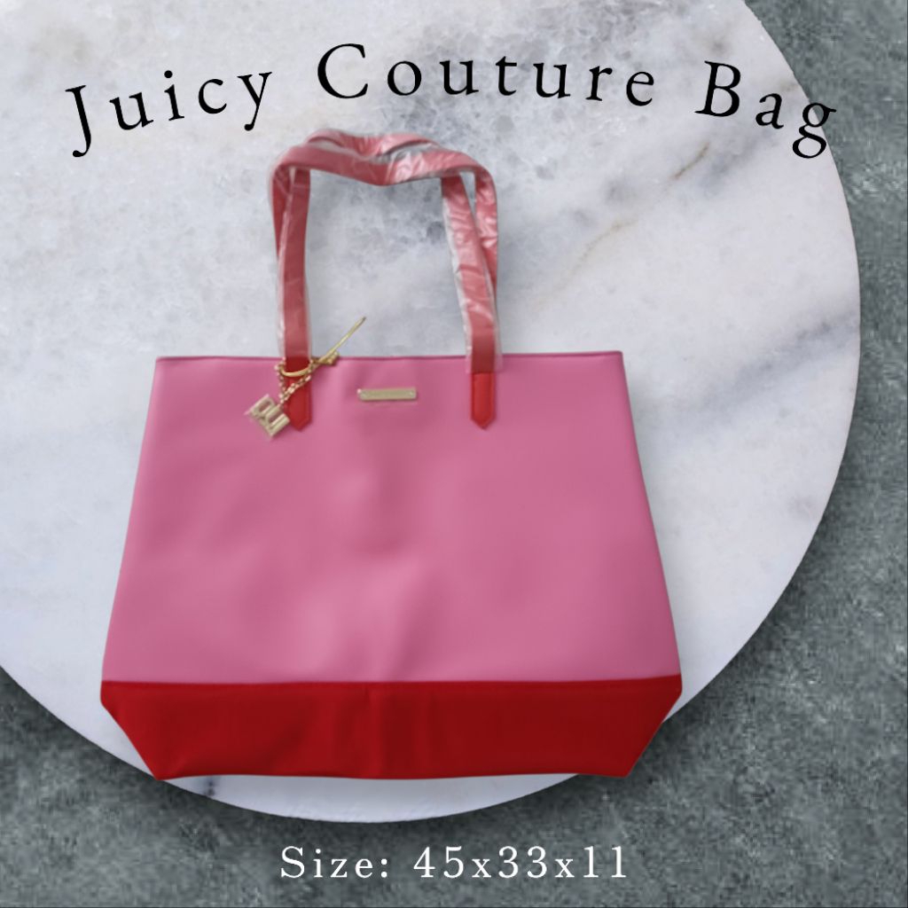 Tas Wanita Besar Pink Fuschia Juicy Couture
