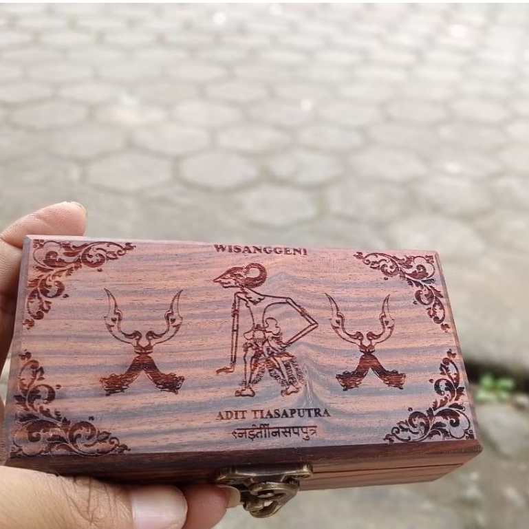 kotak wadah tembaka cengkeh kertas piper kayu sonokeling premium