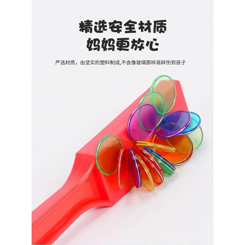 KENSTEIN - 50 Magnetic coin and stick set - tongkat magnet - koin magnet anak - mainan magnet anak -