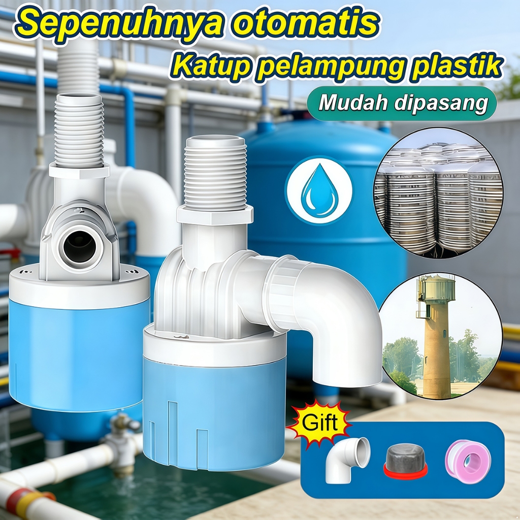 Kran Air Otomatis Toren Tandon Pelampung Sensor Otomatis – Untuk Bak Mandi Rumah Tangga Instalasi Su