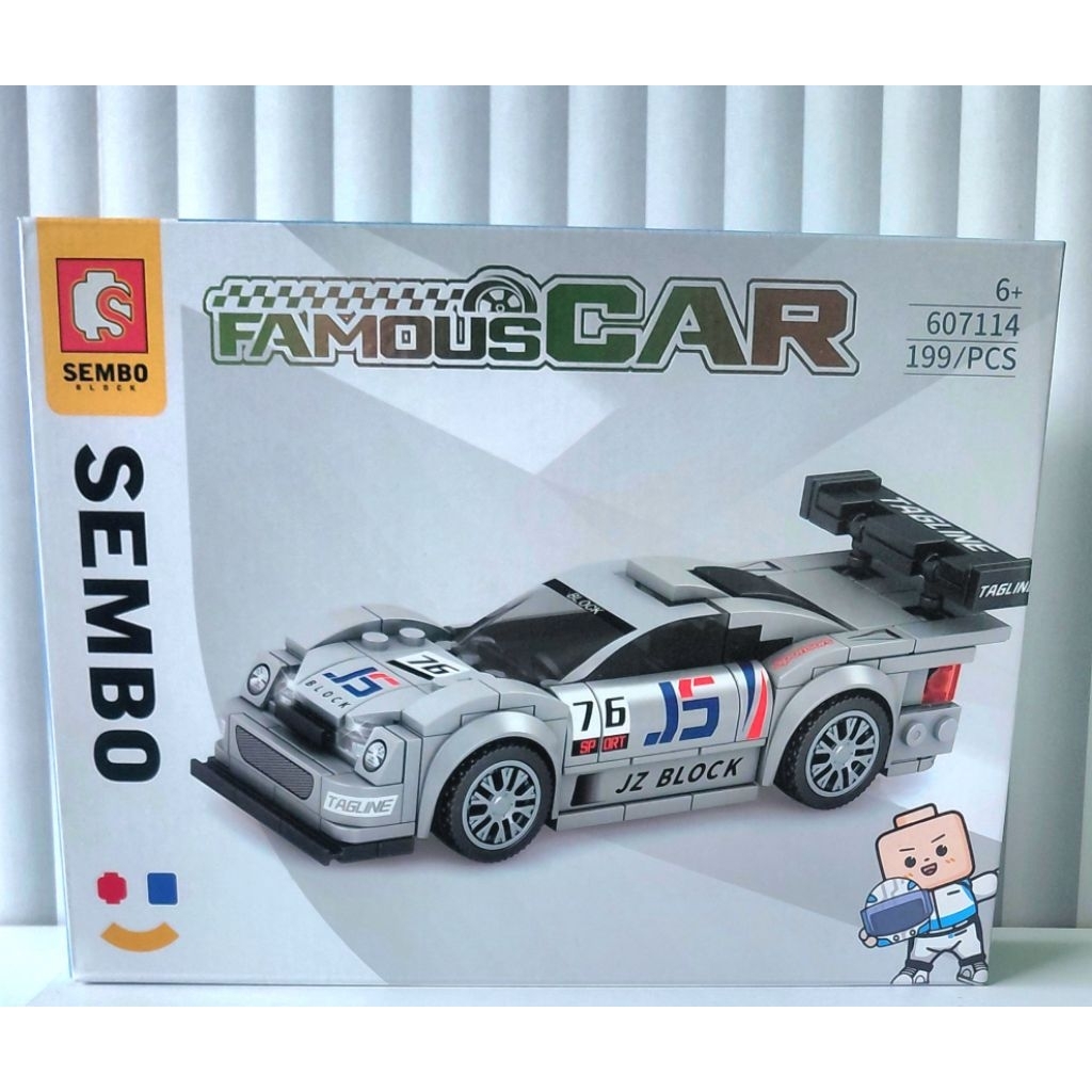 mainan sembo block brick mobil car racing - set mobil sembo block anak