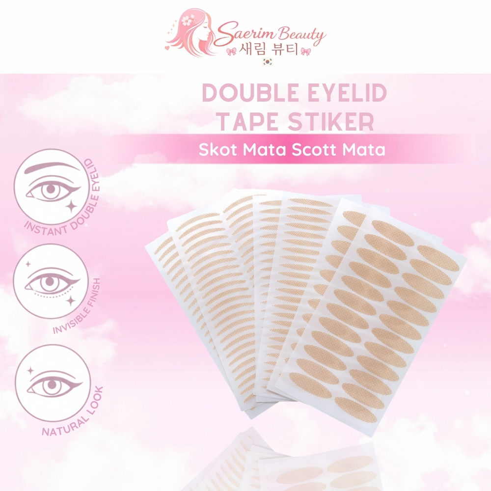 OFFICIAL Skot Mata Scott Mata Double Eyelid Tape Stiker Kelopak Mata Bening Selotip Lipatan XX100