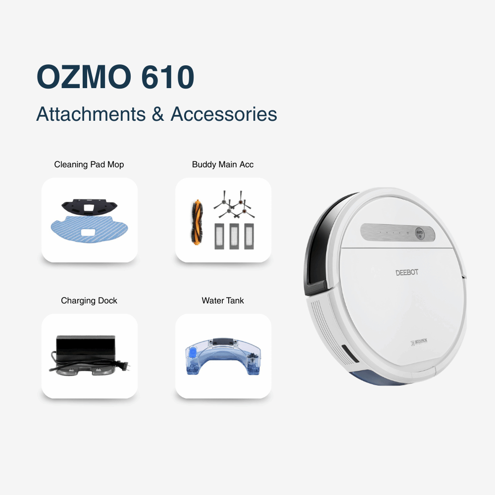 Ecovacs OZMO 610 Attachments & Accessories