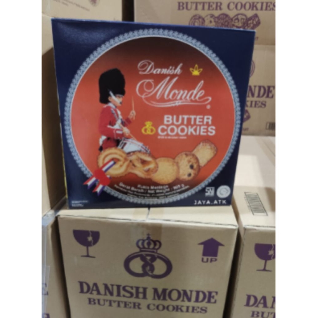 SIBRAYA Mart | Monde Cookies Mentega Biru Kaleng Besar 908 gr | Monde Butter Cookies Kaleng 908 gr