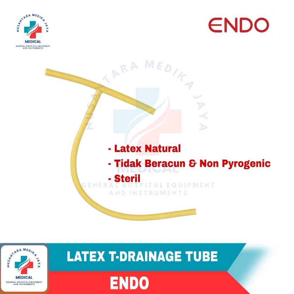 ORIGINAL ENDO T-TUBE DRAINAGE TUBE LATEX / T-DRainage