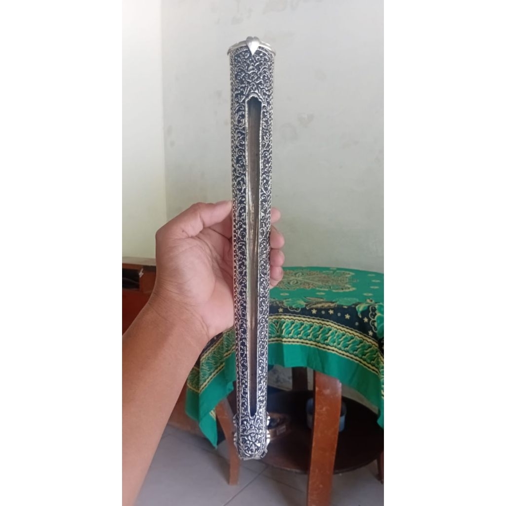 Pendok Blewah Madura tebal 05 sepuh Perak Sangupan Hitam