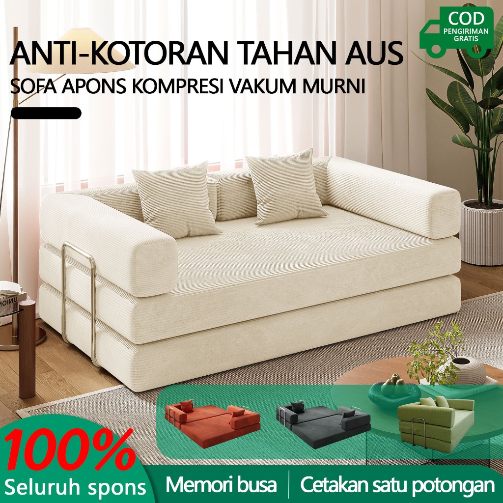 POPSOFA COD Sofa Bed Lipat Minimalis/Sofa Bed/Sofa Bench/Sofa 3 Seater/1.5M sofa/sofa tempat tidur&S