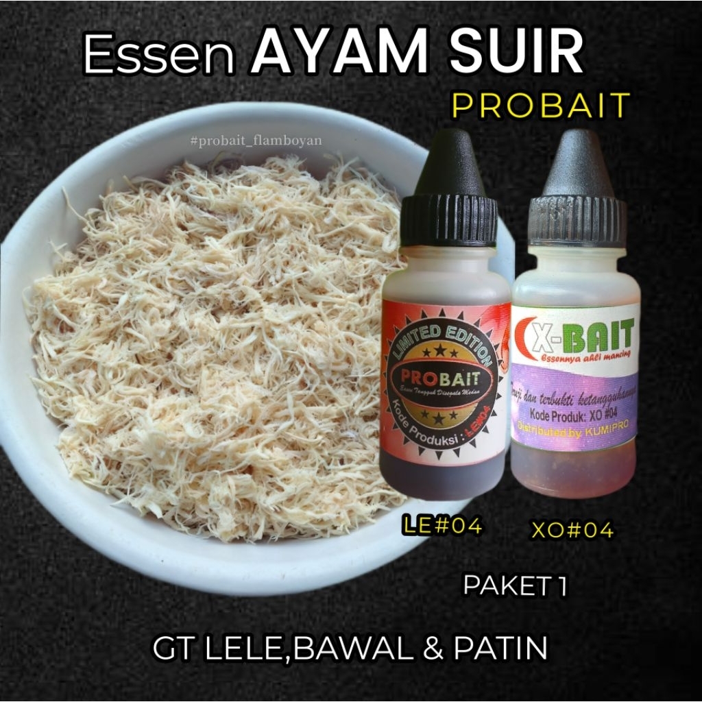 ESSEN AYAM SUIR GT LELE,BAWAL & PATIN DARI PROBAIT