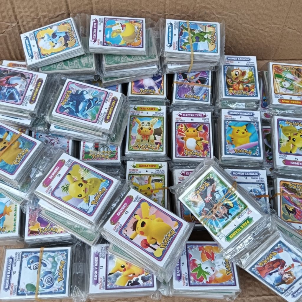 12 sachet Kartu Kwartet POKEMON Wartet DG 384pcs