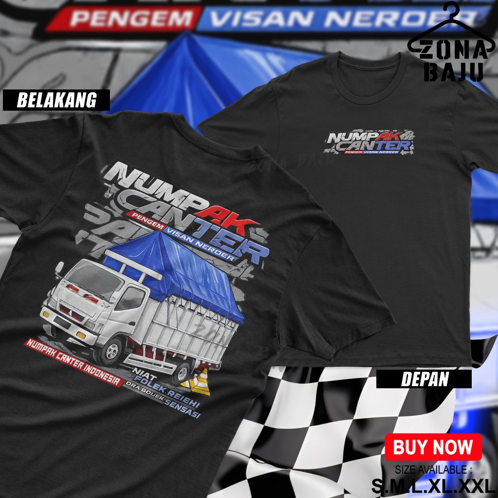 KAOS - KAOS TRUK NUMPAK CANTER TRUK CANTER MANIA BAJU TRUK ANAK BAJU DISTRO
