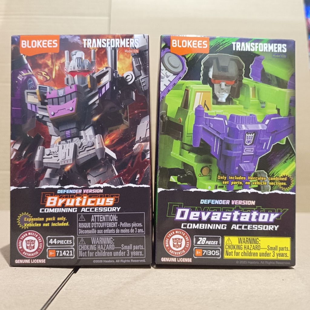 Blokees Transformers Defender Version Devastator & Bruticus Combining Accessory Mainan Figure
