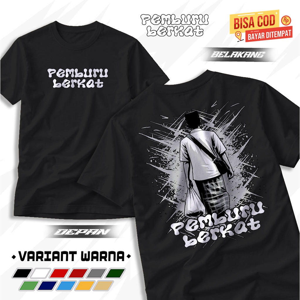 TSHIRT BAJU PEMBURU BERKAT KAOS PEMBURU BERKAT TAHLIL TERBARU COMBED