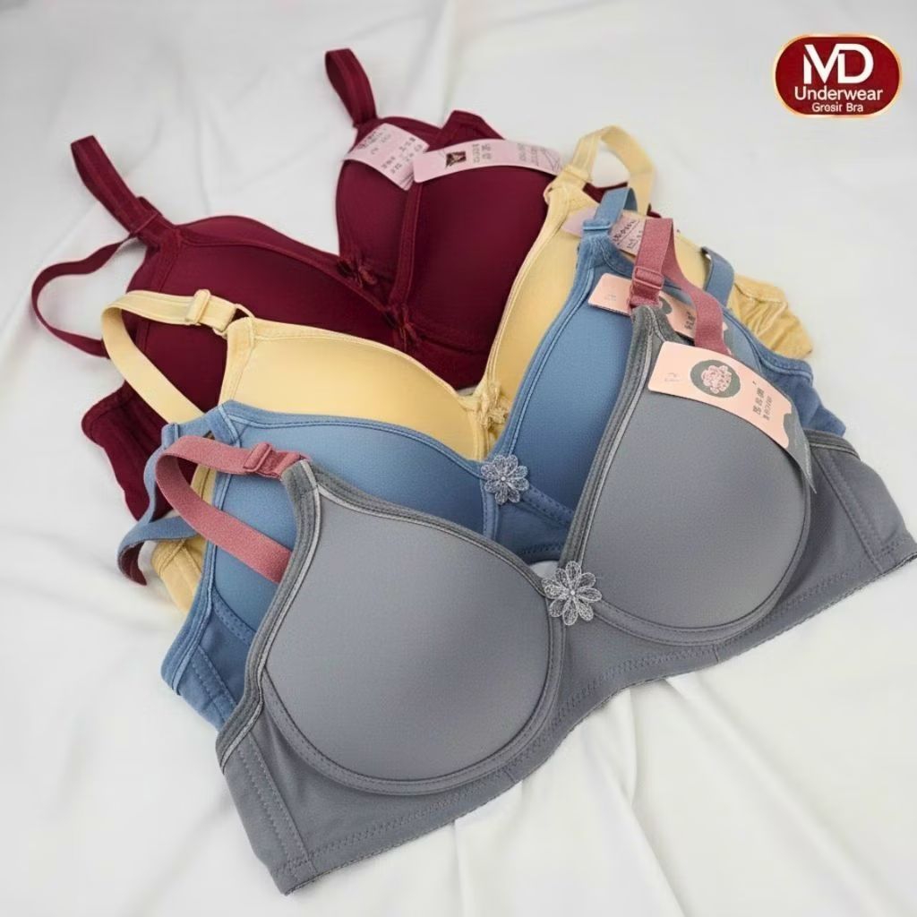 Bra Bh Wanita Anti Sesak Tanpa Kawat - BH Seamless Busa Tipis Nyaman - MD