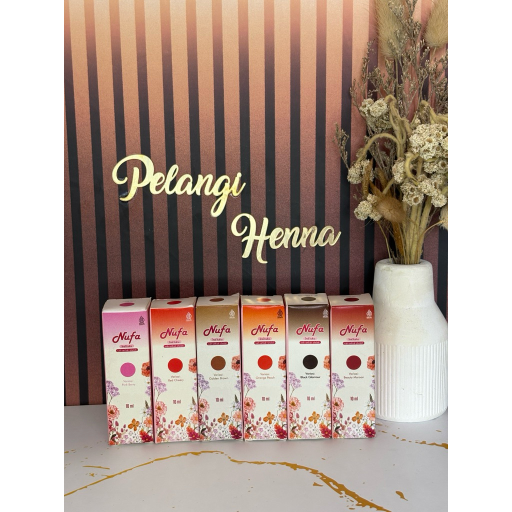 Nufa Inai Kuku Viral | Nufa Kutek Kuku Muslimah Halal Sah Untuk Sholat | Nufa Pacar Kuku Tahan Lama