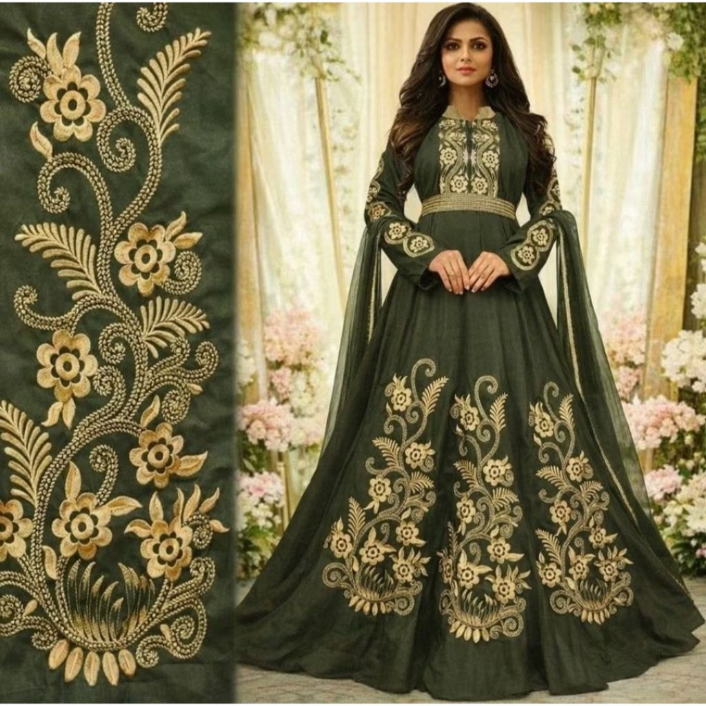 REAL VIDEO RVS2618 Gamis India Bordir Arran 6WARNA | PS | Maxi Long Dress Muslim | Gamis Pakistan | 