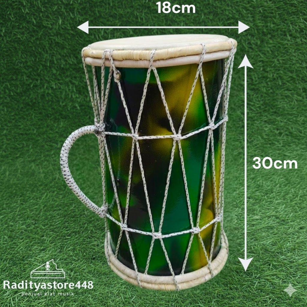 bedug anak Gendang Anak Edukatif Mini 30 cm  Mainan Musik Tradisional