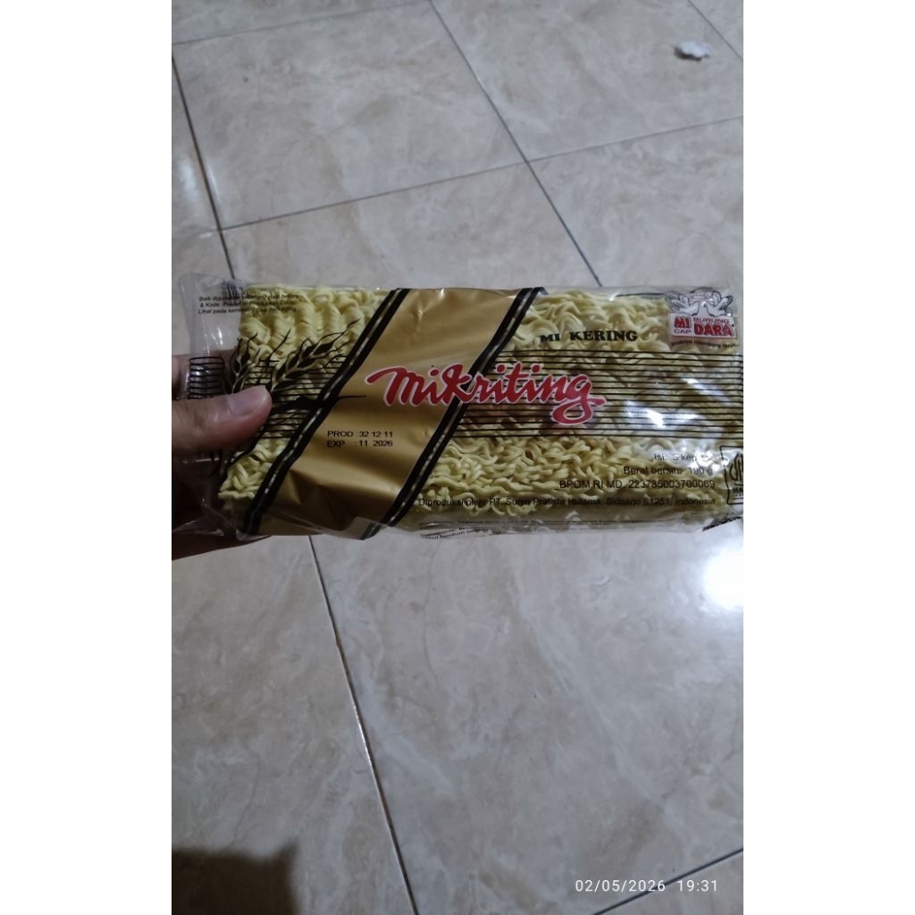 mie kriting mie burung dara