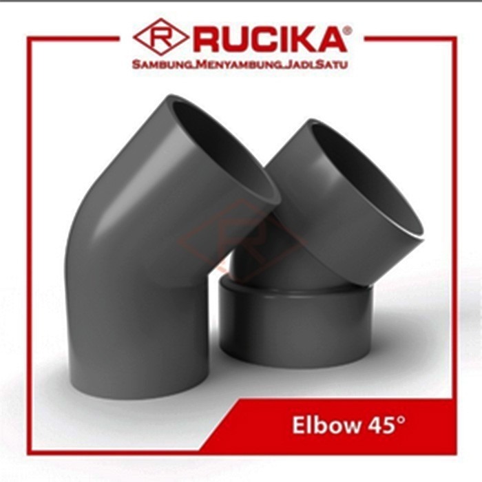 Knee Rucika Elbow L Pipa 45 Derajat Rucika JIS AW 5" 6" 8"