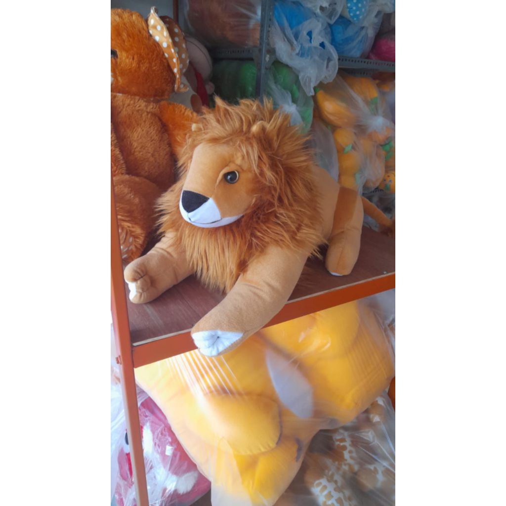 Boneka Singa karakter lucu boneka singa coklat boneka Kado lucu