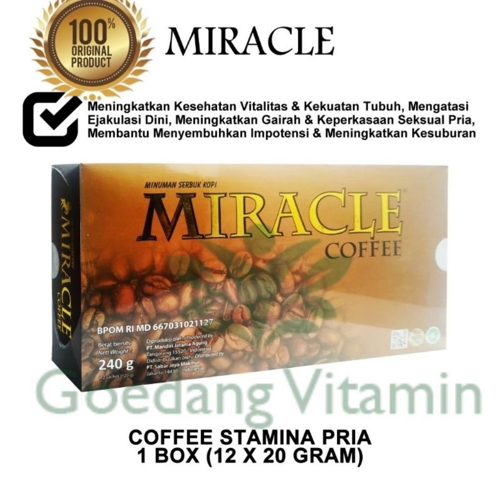 KOPI MIRACLE - MIRACLE COFFEE | Miracle COFFEE 1 BOX